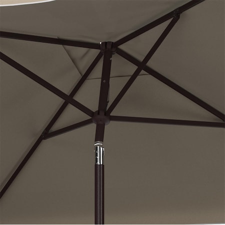 Safavieh 7.5 ft. Zimmerman Square Umbrella Beige & White PAT8400C